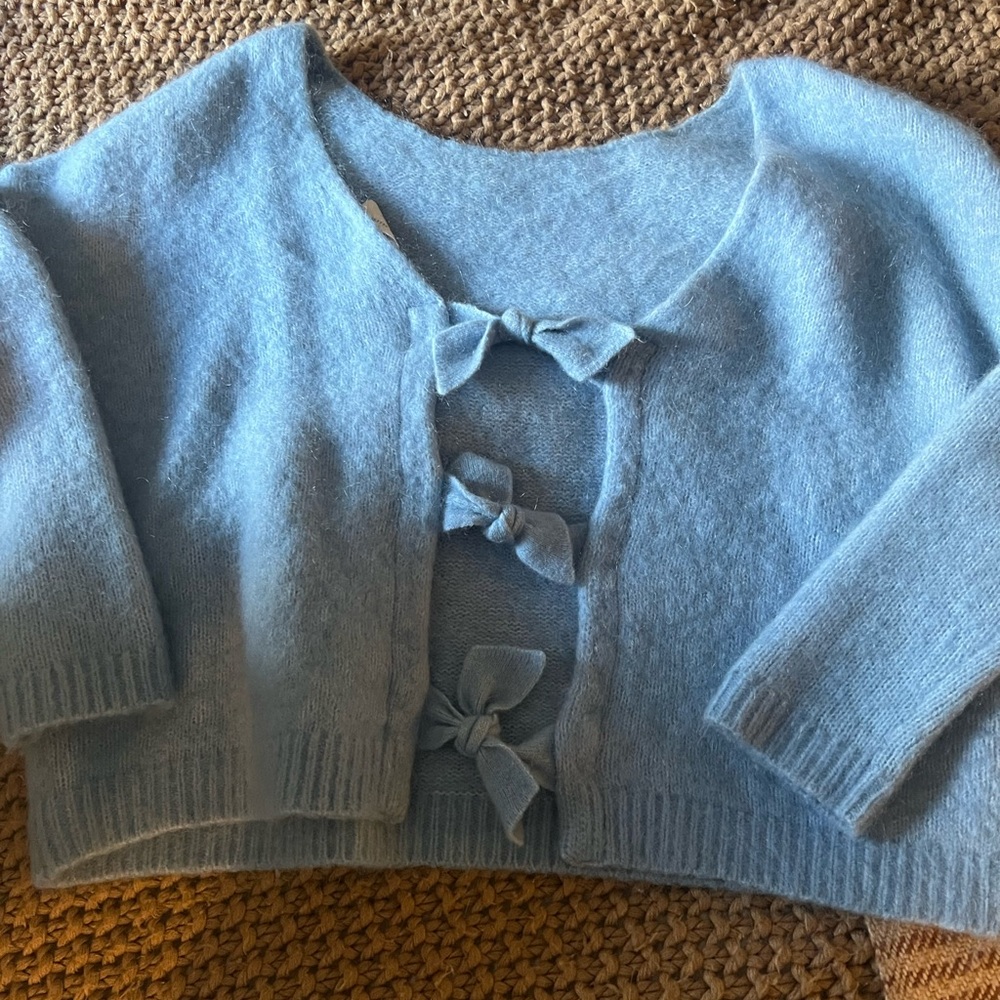 Sezane Blue Sweater - Picture 4 of 10